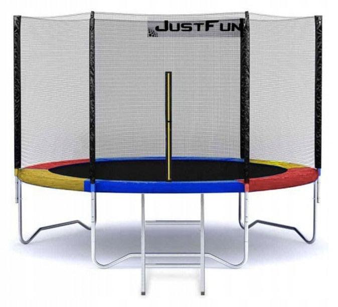 Gartentrampolin, 312 cm Durchmesser, mit Sicherheitsnetz - Outdoor-Spielzeug für Kinder und Erwachsene bis 150 kg