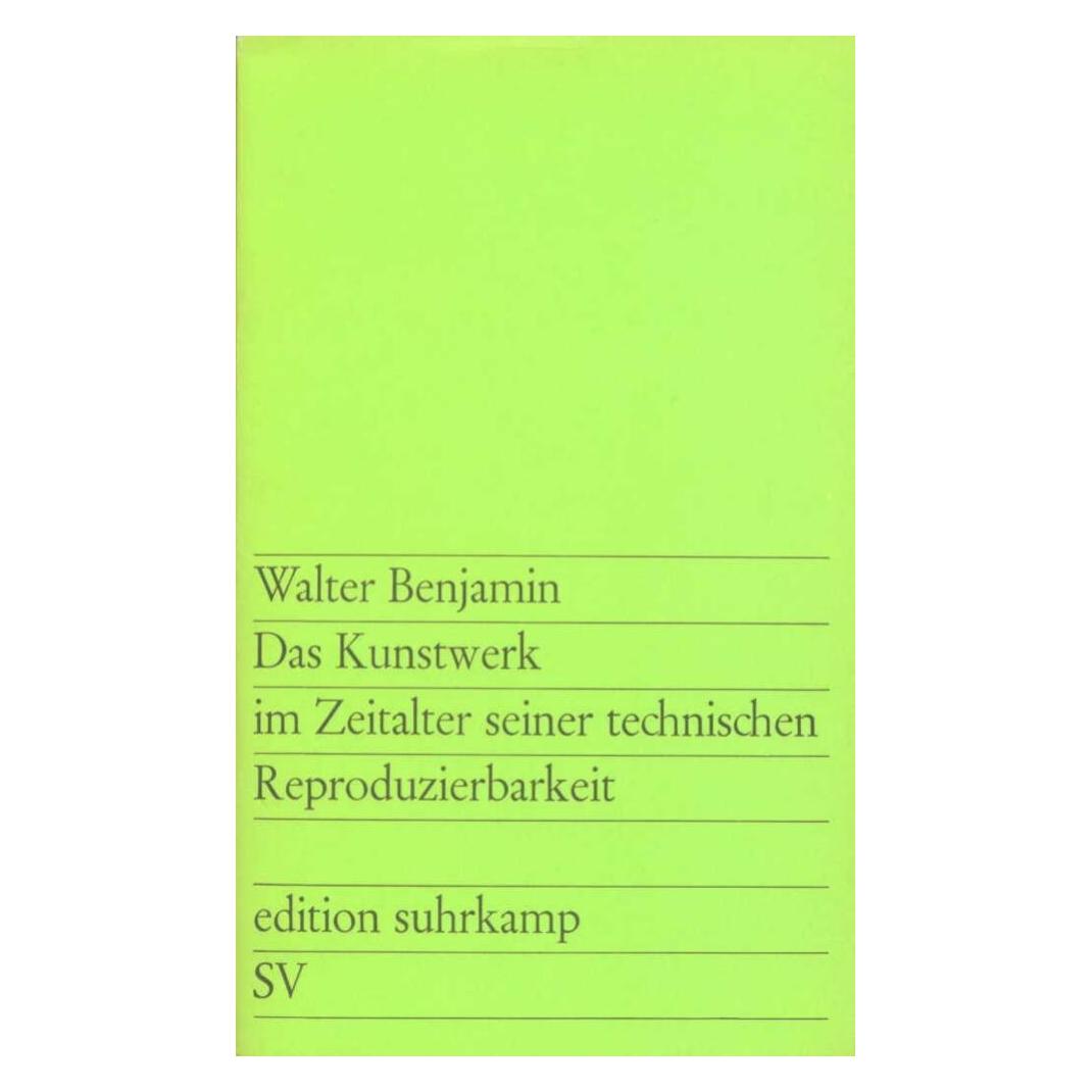 Suhrkamp Das Kunstwerk im Zeitalter seiner technischen Reproduzierbarkeit (Deutsch, Walter Benjamin) (7096332)