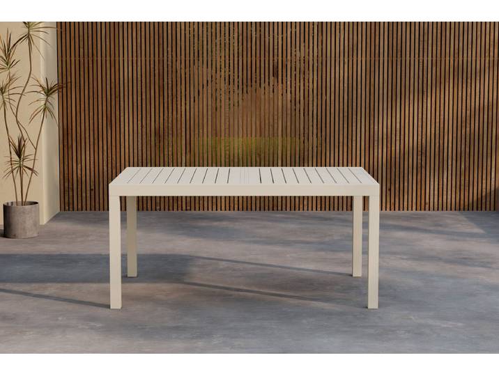 Garten Esstisch Liora - Ausziehbar von 160 auf 240 cm in Beige oder Schwarz - Beige - Luxusbetten24