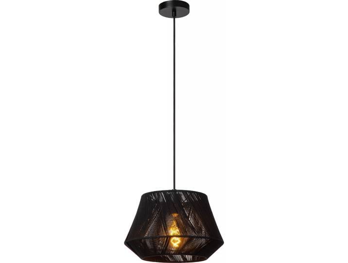 JESSICA lampe suspendue en coton noir 1xE27 60W Lucide