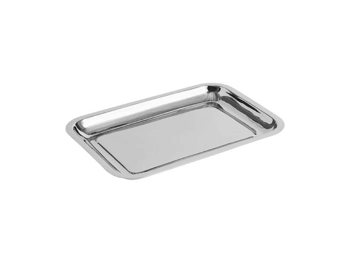 HAY Plat de service Essential Steel Acier inoxydable, rectangulaire, small