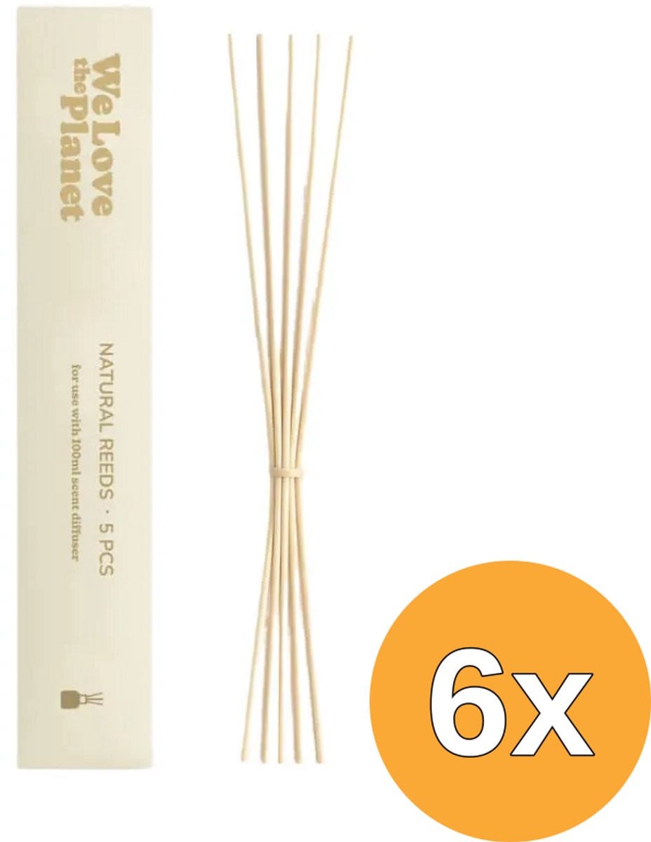 We Love The Planet Natural Reeds 5 stuks 100 ml