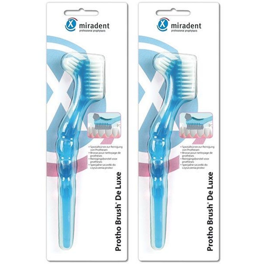 Miradent Protho Brush Blau x2 2x1 St Zahnbürste