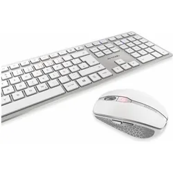 Cherry DW 9100 Slim (DE, Kabellos), Tastatur, Silber