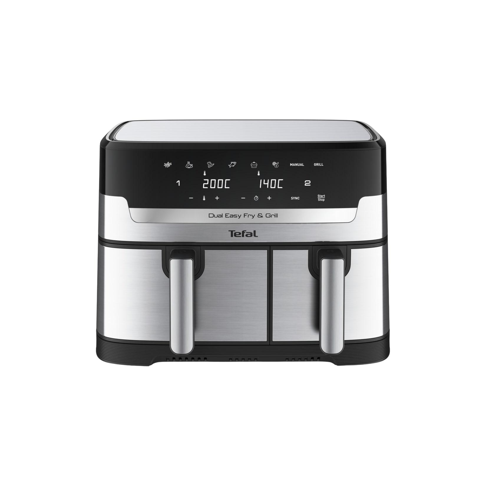 Tefal EY905D Easy Fry & Grill Dual Heißluftfritteuse ede