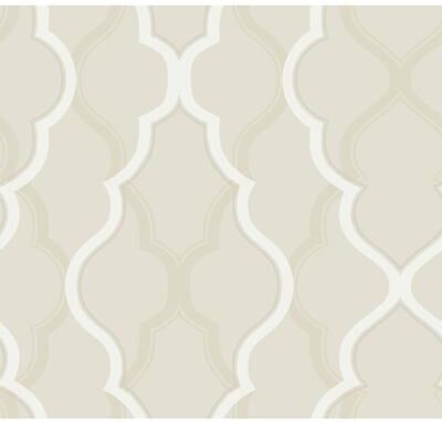 Candice Olson Double Damask Beige Wallpaper