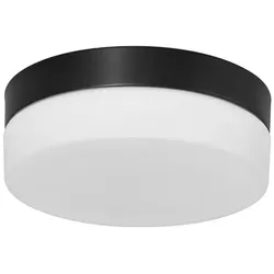 Badezimmerlampe Deckenlampe Deckenleuchte LED Badleuchte schwarz weiß D 18 cm
