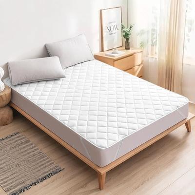 HomeDecorAndMore LLC Ultrasonic Mattress Protector Cover Pad, Washable Bed Protector With Elastic Band For Ultimate Comfort white 35.43 X 78.74 Inches