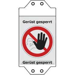 Hymer Einzellteil Gerüst Einsteckhülle "Gerüst gesperrt"