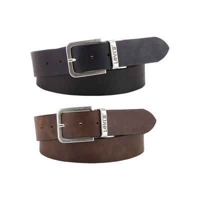 Ledergürtel LEVI'S, Damen, Gr. 110, braun, Leder, Gürtel Ledergürtel, Reversible Core