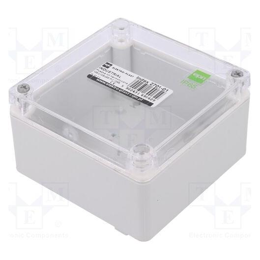 Elektro-Plast Gehäuse: universell X: 105mm Y: 105mm Z: 66mm INDUSTRIAL grau (Gehäuse) (2701-01)