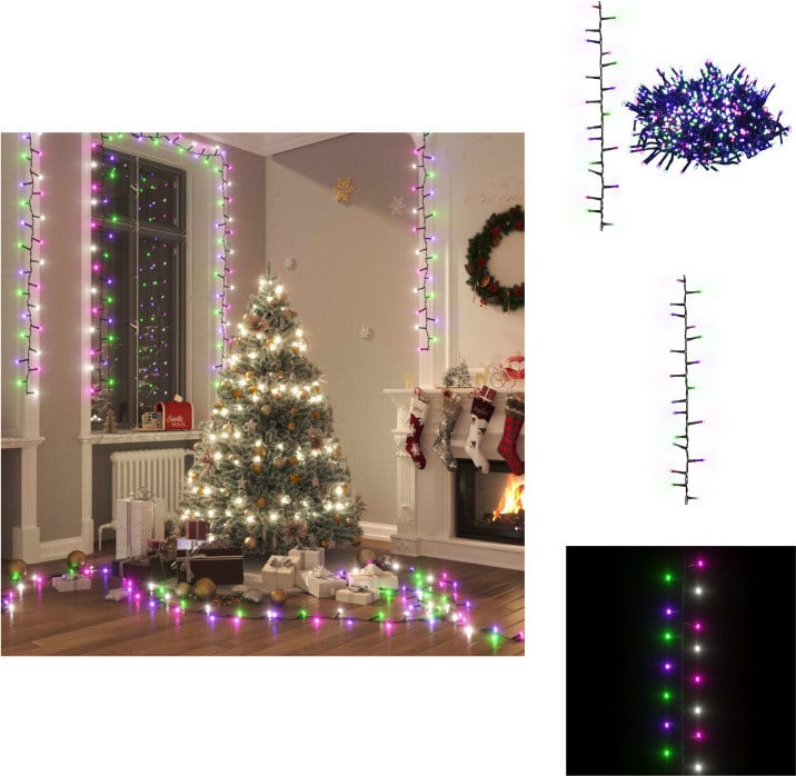vidaXL LED-lichtketting met 1000 LED's in pastelkleuren, 25 meter