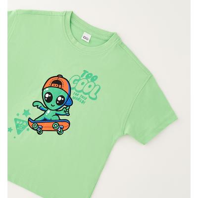 T-Shirt IDO "BABY BOY SUMMER T-SHIRT", Jungen, Gr. 92, grün, 100% Baumwolle, Shirts T-Shirt
