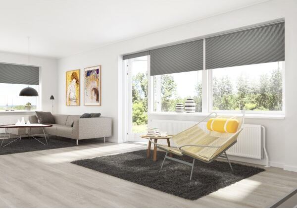 Debel London Plisségardin, 80x130 Cm, Grå
