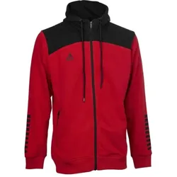 Select Kapuzen-Sweatjacke Oxford v22 - rot/schwarz - L