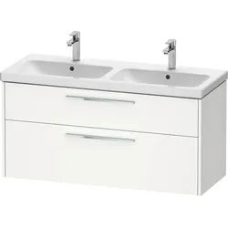 Duravit D-Code Waschtischunterschrank wandhängend Schubk. 2, für Doppelwaschtisch  DC4674010180000