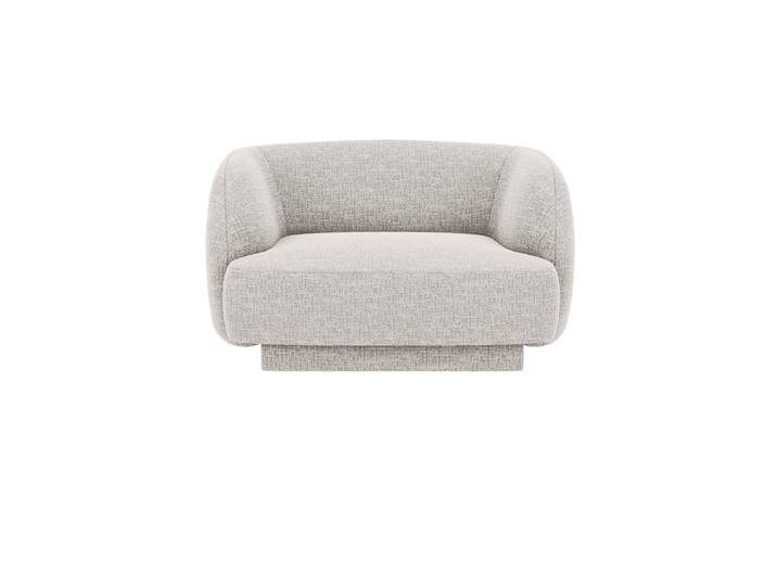 Designsessel „Miley“ Chenille Hellgrau Chosen by Bloomingloft