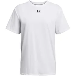 UNDER ARMOUR Campus Oversize T-Shirt Damen 100 - white/black XS