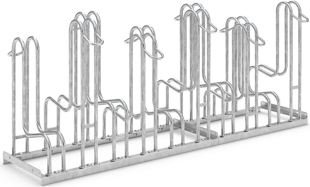 Standparker, zweiseitig, 10 Stellplätze, Reifenbreite bis 55 mm WSM