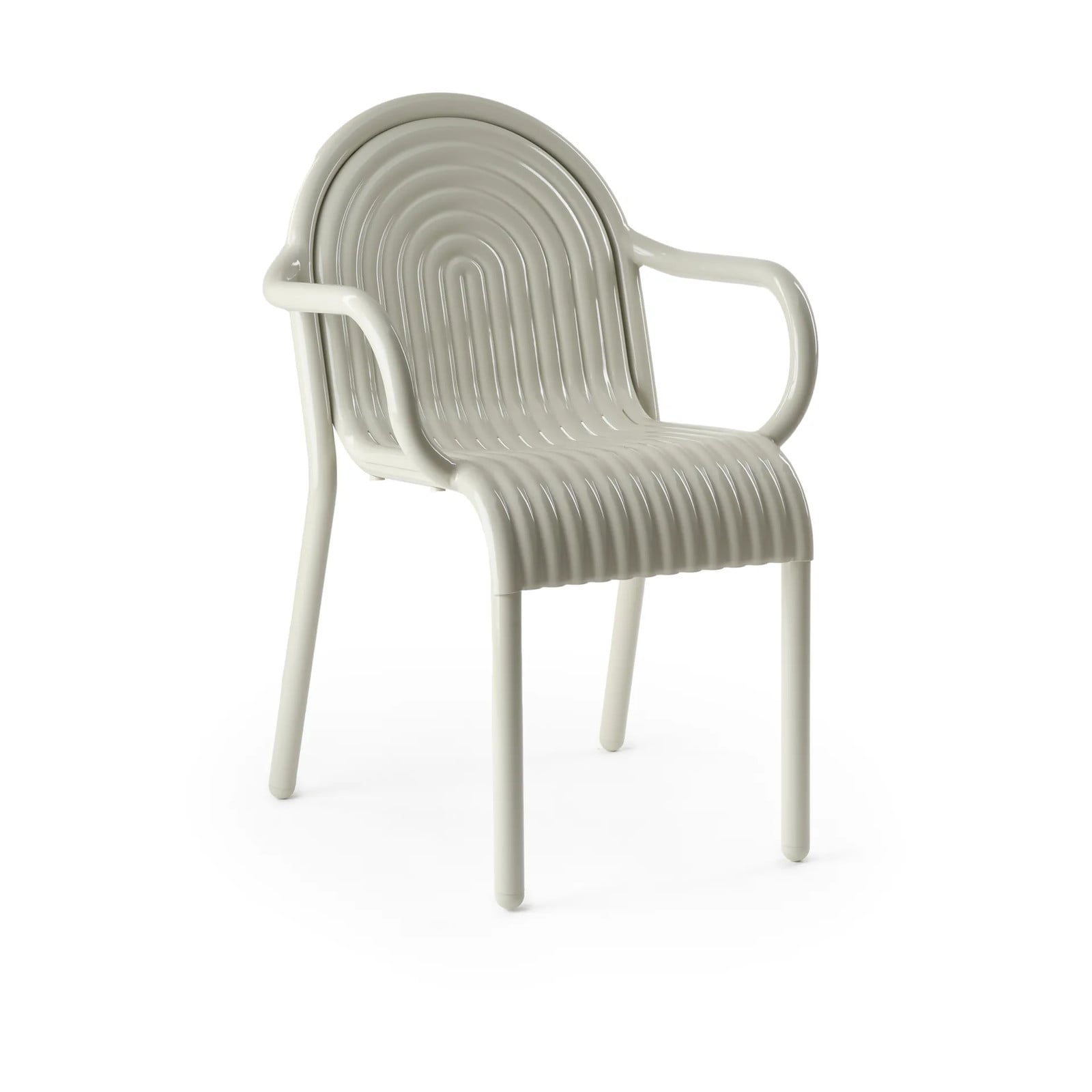 Tom Dixon Groove armstoel Putty beige