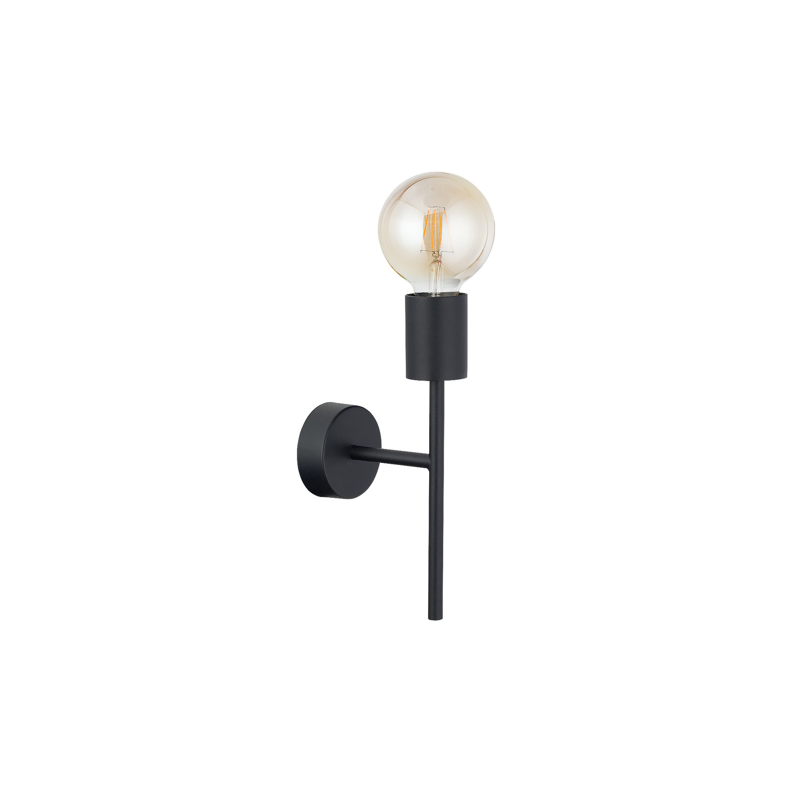 Lyora Zwarte muurlamp Radius