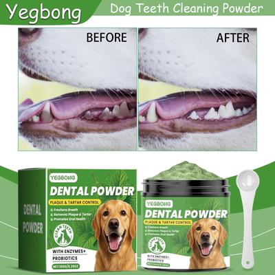 Uplift Essentials Pet Dental Cleaning Powder Gentle Tartar & Plaque Remover For Fresh Breath Pet Dental Cleaning Powder Gentle Tartar & Plaque Remover For Fresh Breath