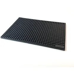 Mc Ristorazione Schwarze Gummi-Barmatte 44x30,5 cm 3325
