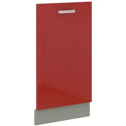Frontblende Geschirrspüler vollintegriert 45 cm Rot Hochglanz Küche Rose Bianca