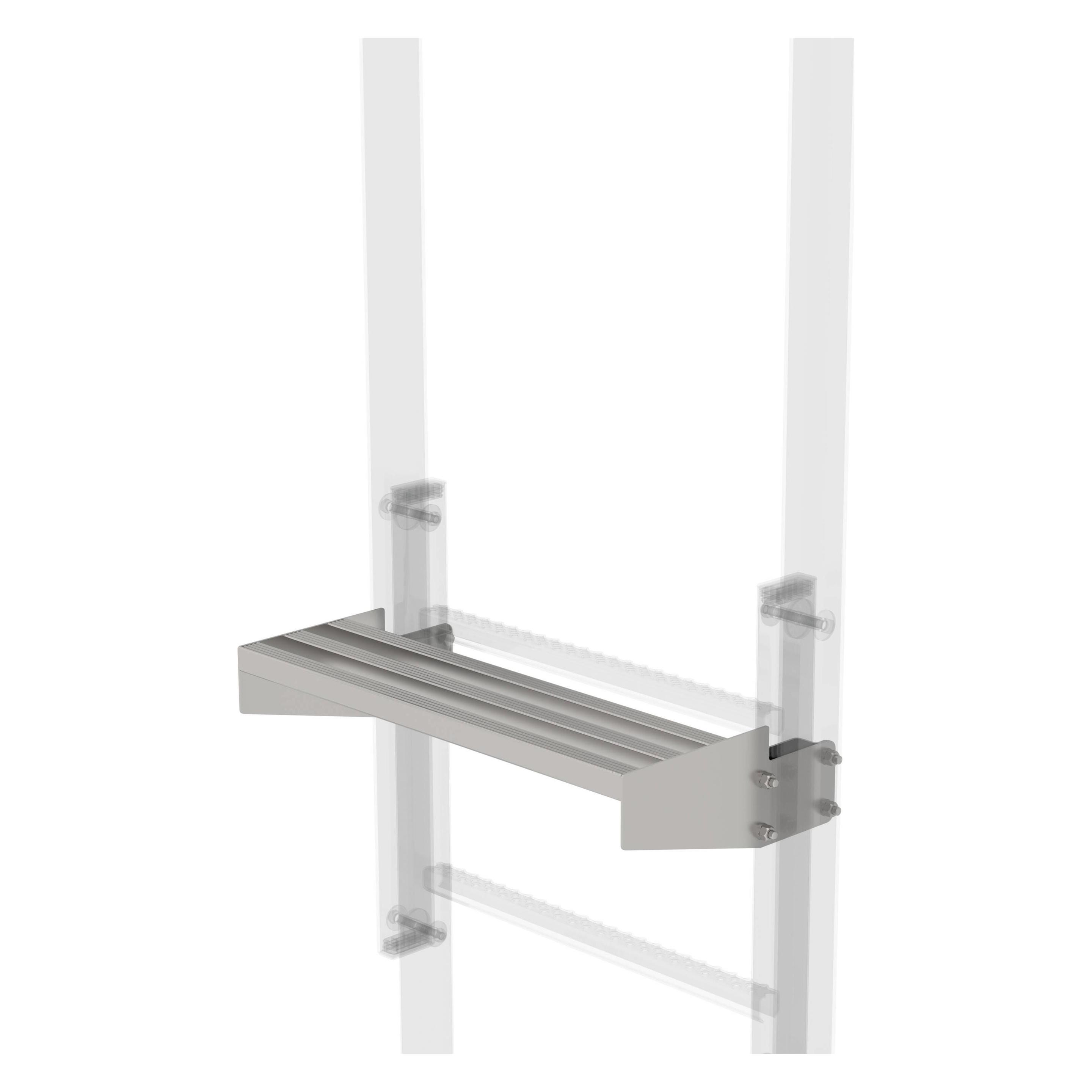 Günzburger Ausstiegstritt Edelstahl Spaltmass 200mm (068968)
