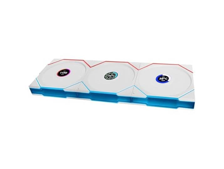 Lian Li Uni Fan Tl Wireless Lcd L?fter Argb Pwm 3eR-Pack Inkl. Controller - 120 Mm (12tllcd1w3w)