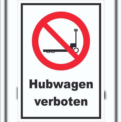 HB-Druck Schild Hubwagen verboten A6 (105x148mm)