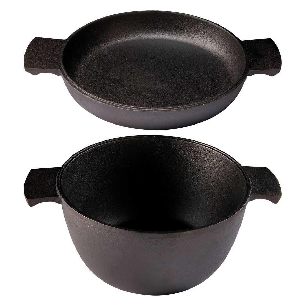 Skeppshult Gusseisen Set Topf und Pfanne 23 cm (0610-1)