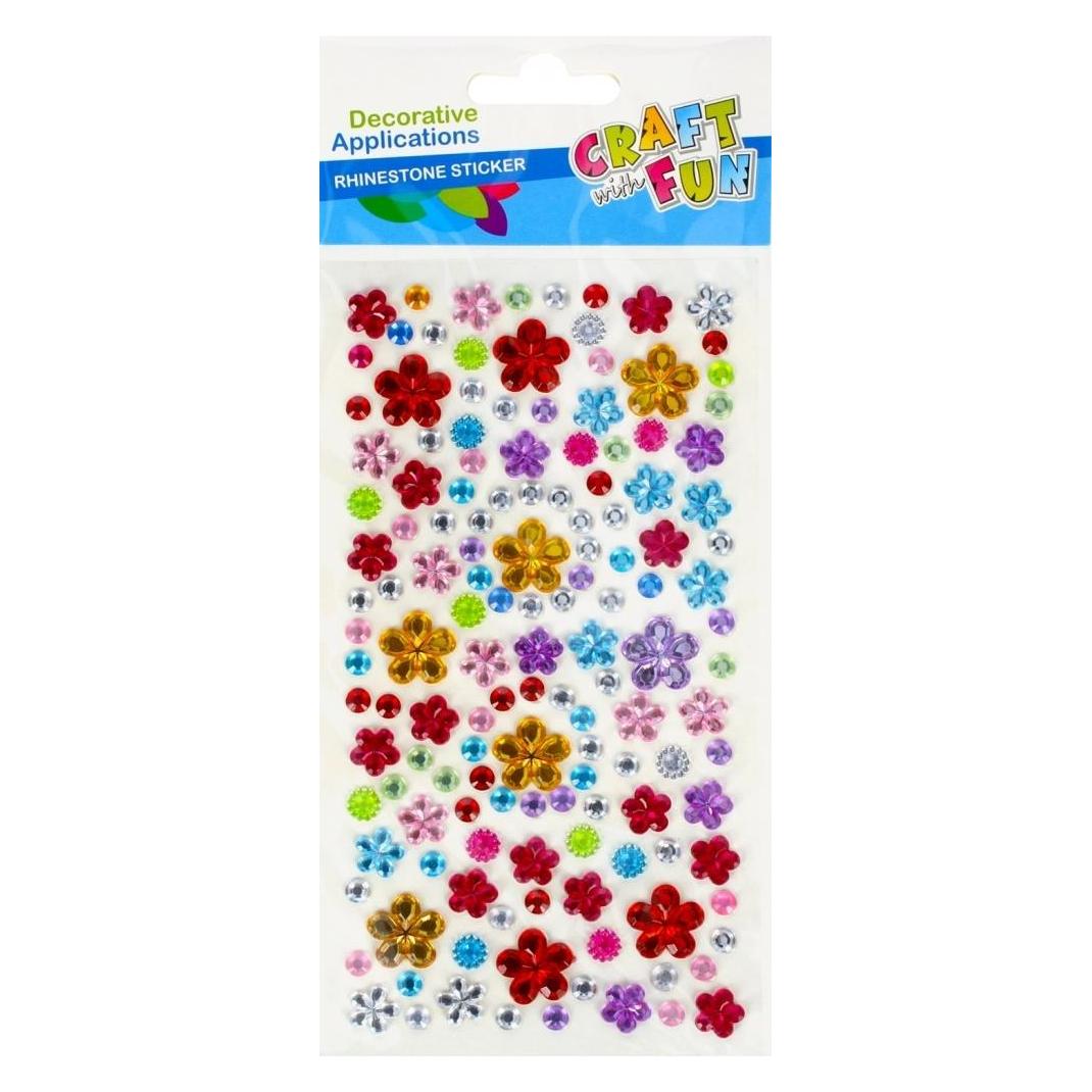 Euro Trade Dekorative Dekoration, selbstklebender Kristallmix II (41312322)