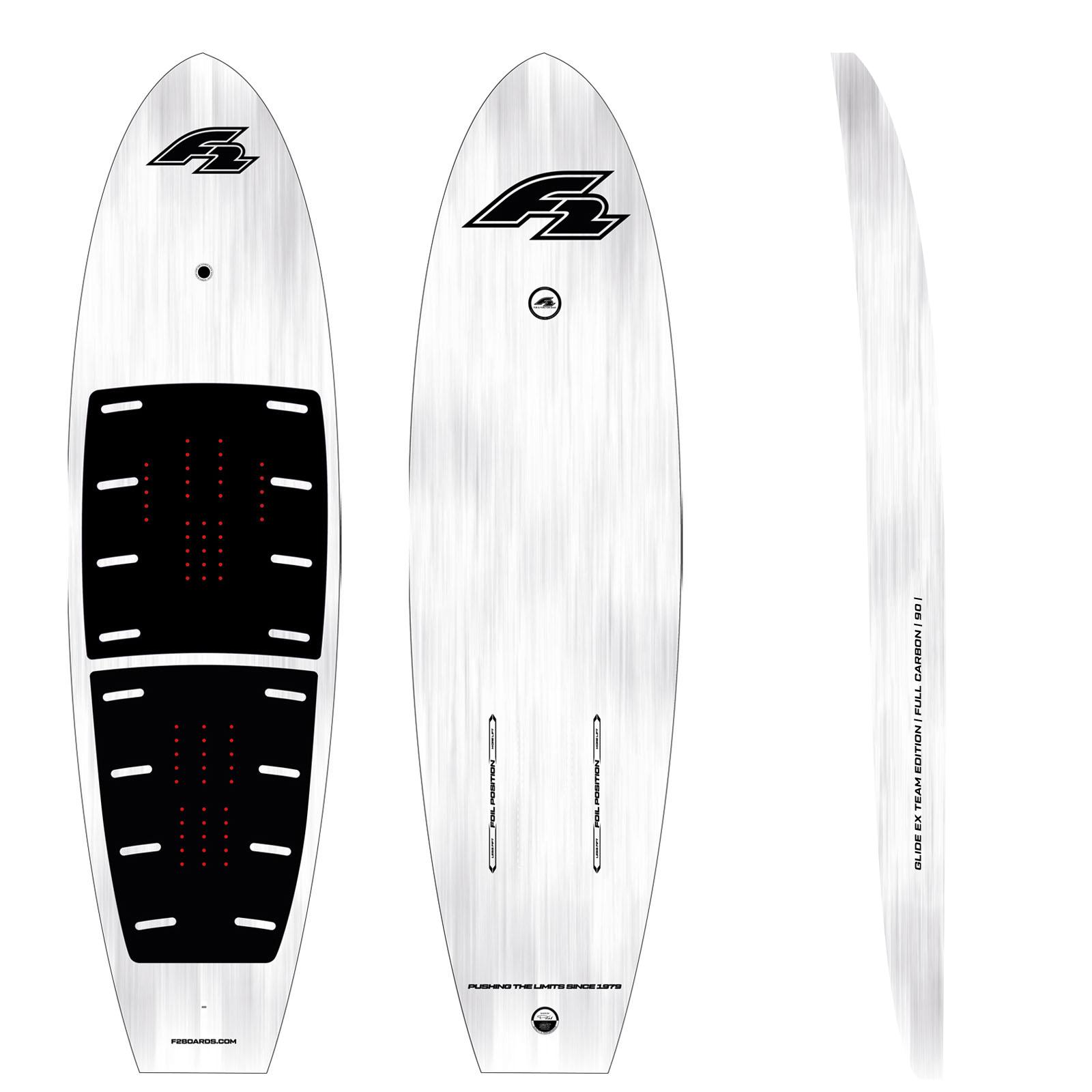 F2 Foil Board Glide Ex Team Edition Downwind Hardsup 100 l Grau 2024/25