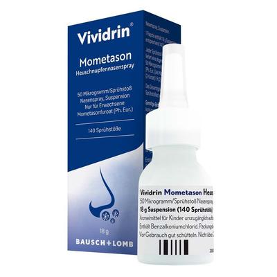 Vividrin Mometason Heuschn.Nspr.50µg/Sp. 140SprSt. 18 g Nasenspray
