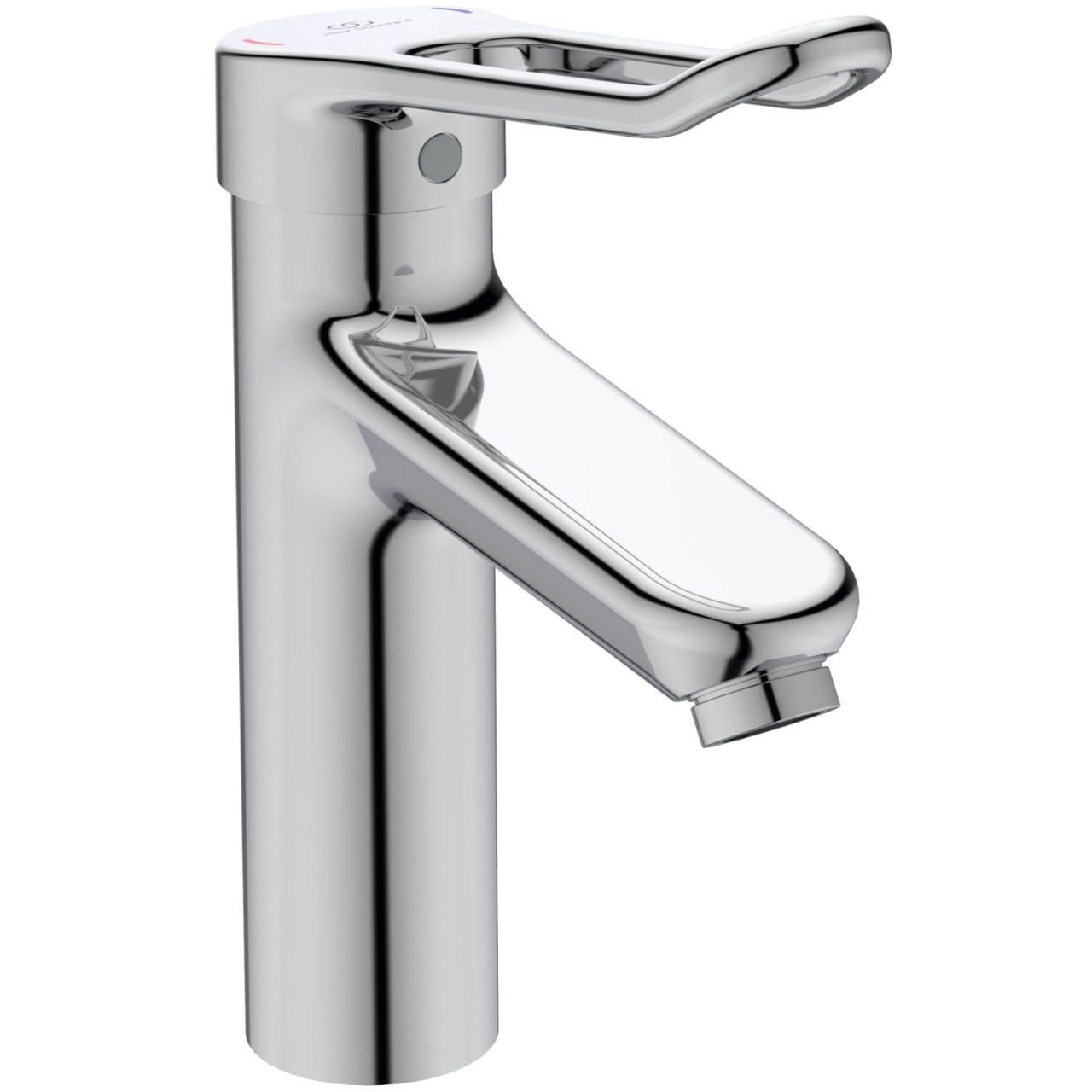 Ideal Standard WT-Armatur CERAPLUS 2, Grande, m.Bügelgriff,o.Ablgarn.,Ausld.123mm, Chr, BC104AA BC104AA
