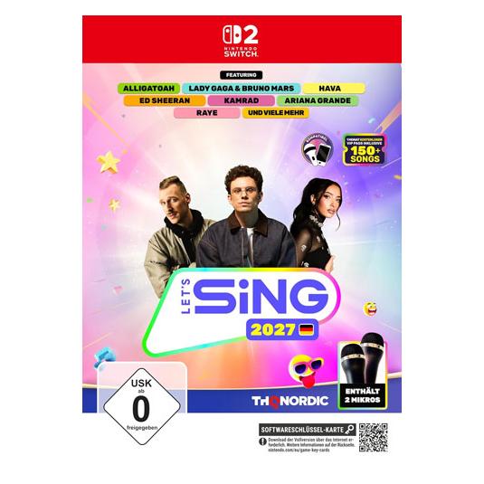 THQ Let's Sing 2027 + 2 Mic Bundle (Switch 2, DE) (04647)