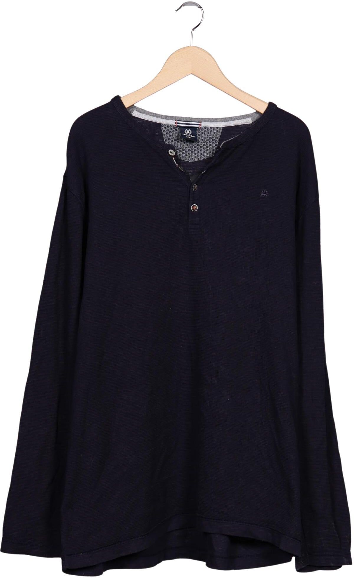 Lerros Herren Langarmshirt, Marineblau, Gr. 3Xl, Baumwolle - Second Hand