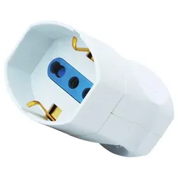 Alcapower Schuko- & Eurostecker-Adapter 16A 250V AC, max. 1500W. Ideal für Standardverbindungen in Haushalt und Büro.