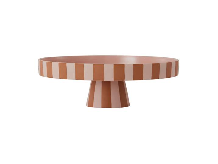 OYOY Grand plat à service Toppu Ø27 cm Caramel-rose