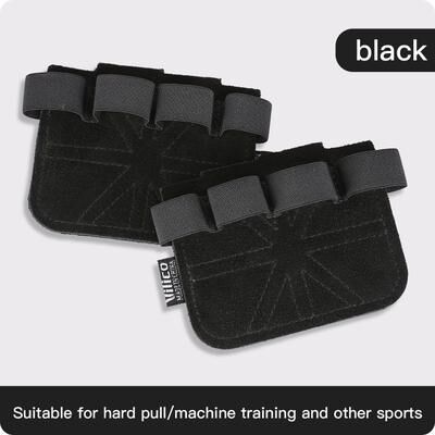 Youfap Market Men's And Women's Cowhide Weightlifting Gloves With Palm Protection, Fitness, Gymnastics, And Grip Strength Support black