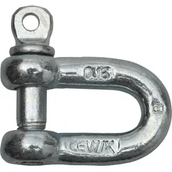 SWG Schäkel verzinkt für sichere Seil- und Kettenverbindung für bis zu 250 kg / 8 mm