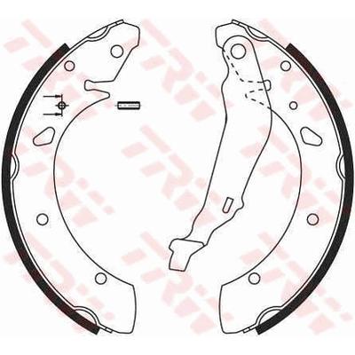 TRW Bremsbackensatz GS8640 für HONDA
