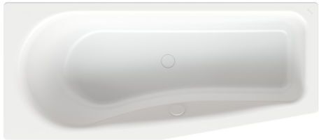 Bette BetteLuna Badewanne 2760-004 edelweiß, 170x75x45cm, Schräge Fußende rechts