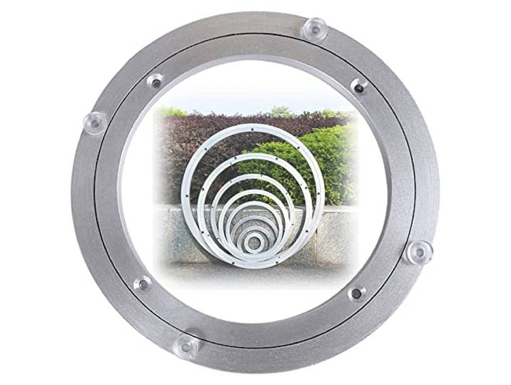 360° Drehlager Drehplatte Schwerlast Tischplatte TV Drehteller Ø 12-100 cm Aluminiumlegierung Drehscheibe Kugellager Glatte Schwenkplatte Für Regale Anzeigen, Möbel, Fernsehtisch, Küchenregal(1000mm)