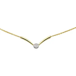 Diamonds by Ellen K. Halskette Gold 375 mit Brillant 0,03ct.