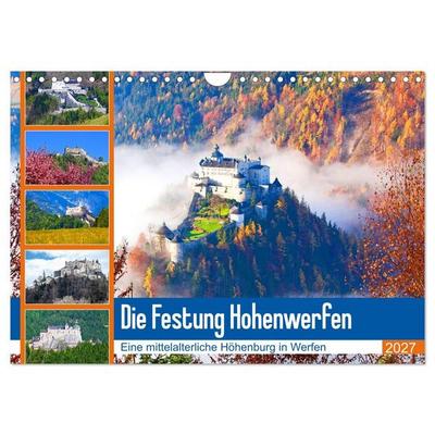 Die Festung Hohenwerfen (Wandkalender 2027 DIN A4 quer), CALVENDO Monatskalender