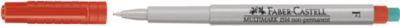 Marker Faber-Castell Multimark, inkl. Spezialradierer, rot, F, non-permanent