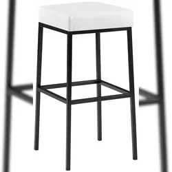 CLP Barhocker Montreal Kunstlederbezug schwarz/weiß