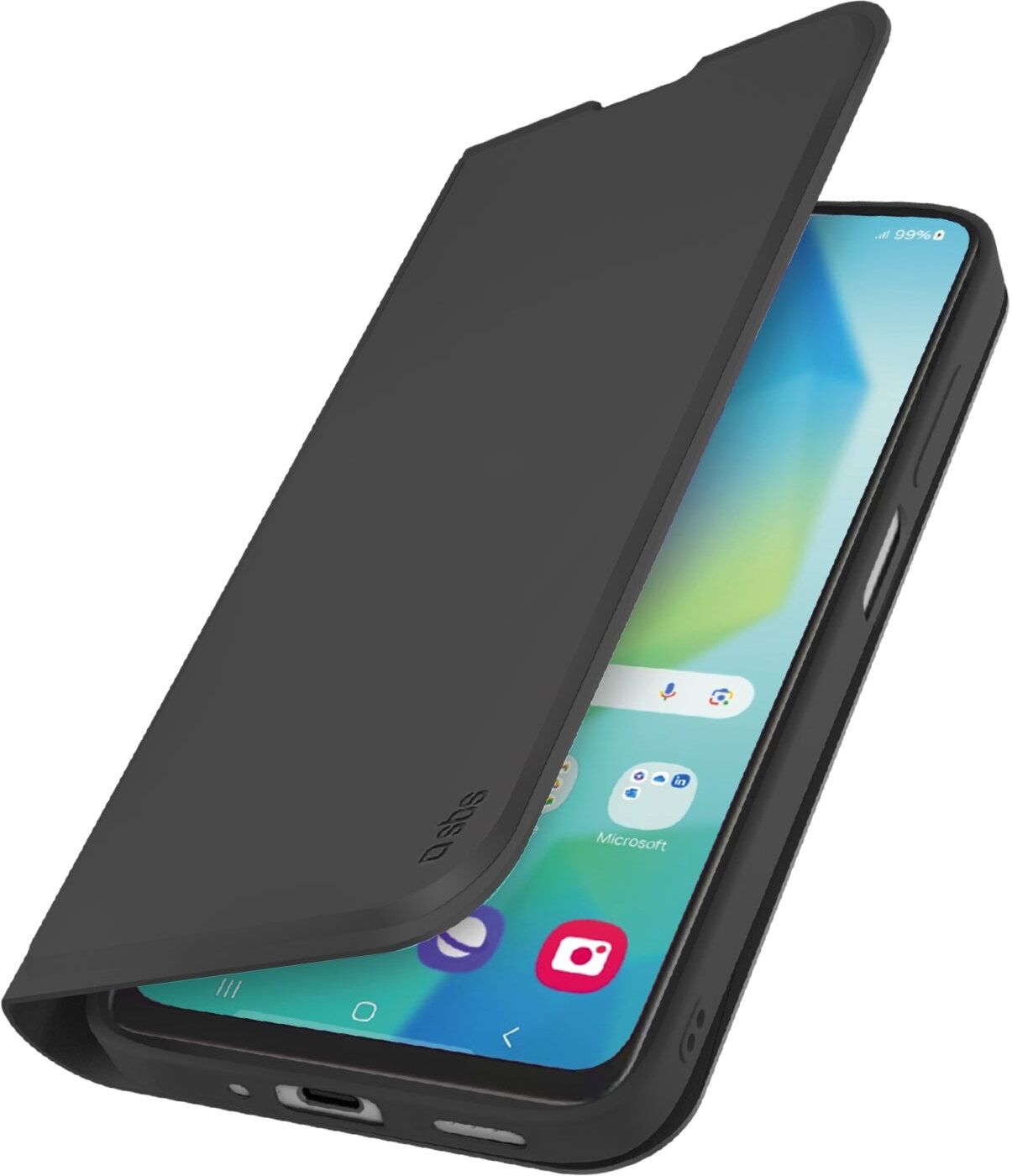 Cover Sbs TEWALSAA17K GALAXY A17 WALLET SMOOTH Black
